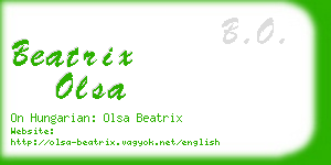 beatrix olsa business card